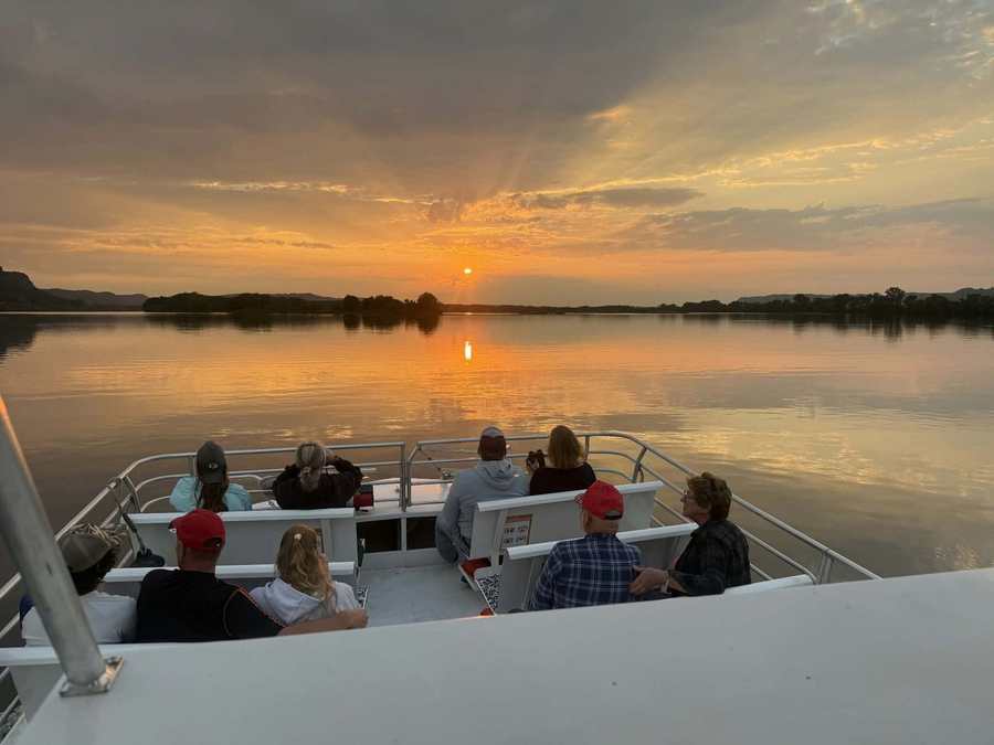 Sunset over the Mississippi River from the Wild Goose
